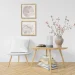 Modernes, beiges Acrylbild mit Struktur. Bögen. Scandi Style, modernes Wohnzimmer, Interior-Design