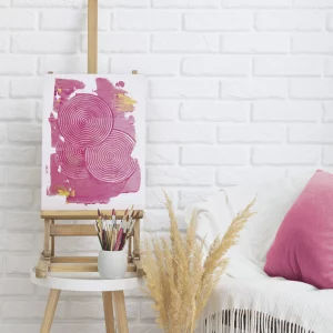 pink circles
