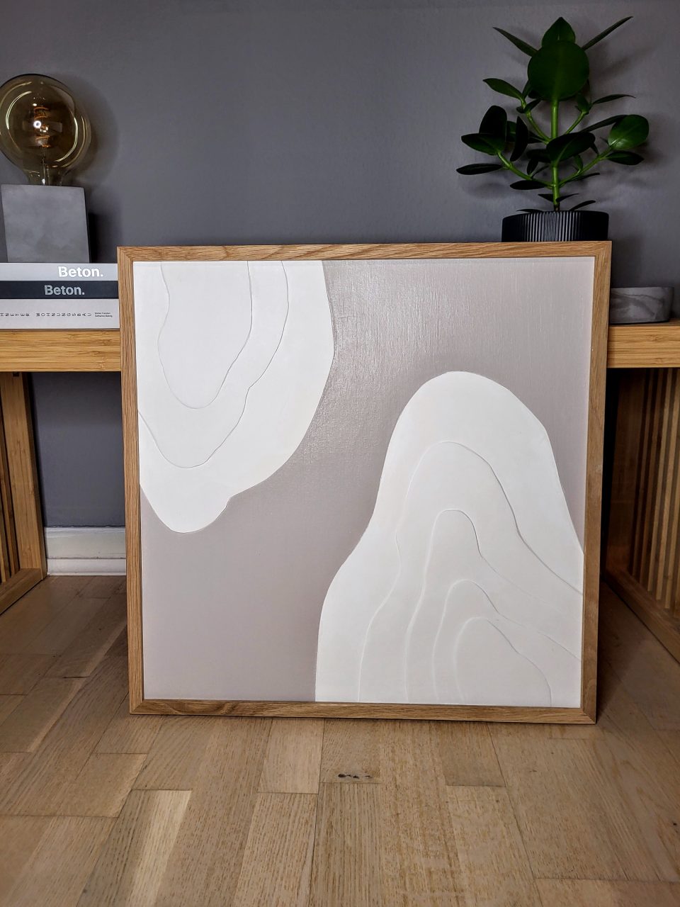 Strukturbild "Wave after Wave" Taupe Beige