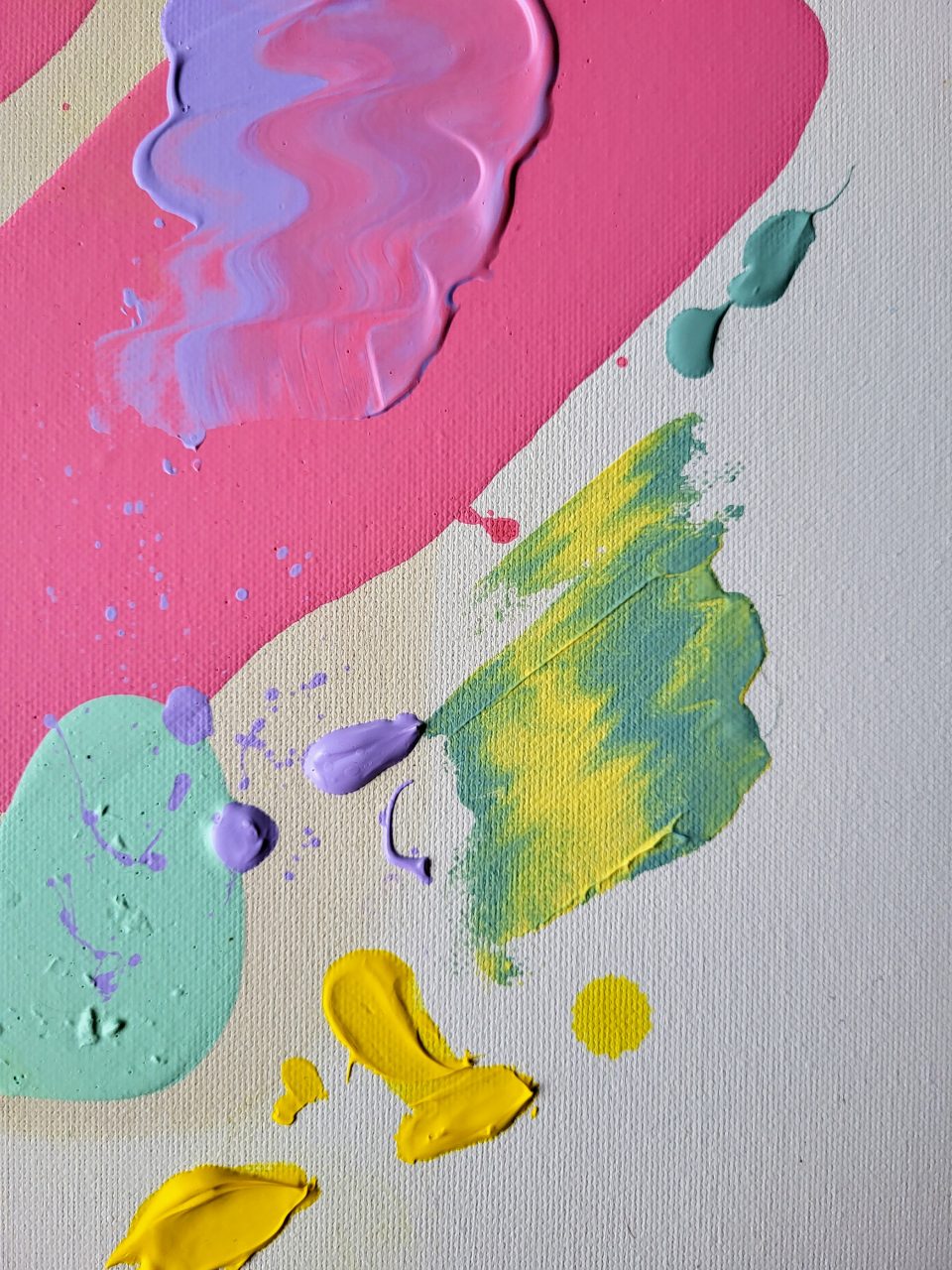 Acrylbild mit Struktur "Spring Awakening"