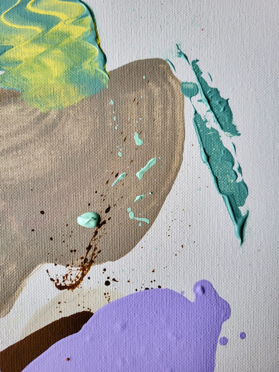 Acrylbild mit Struktur "Spring Awakening"