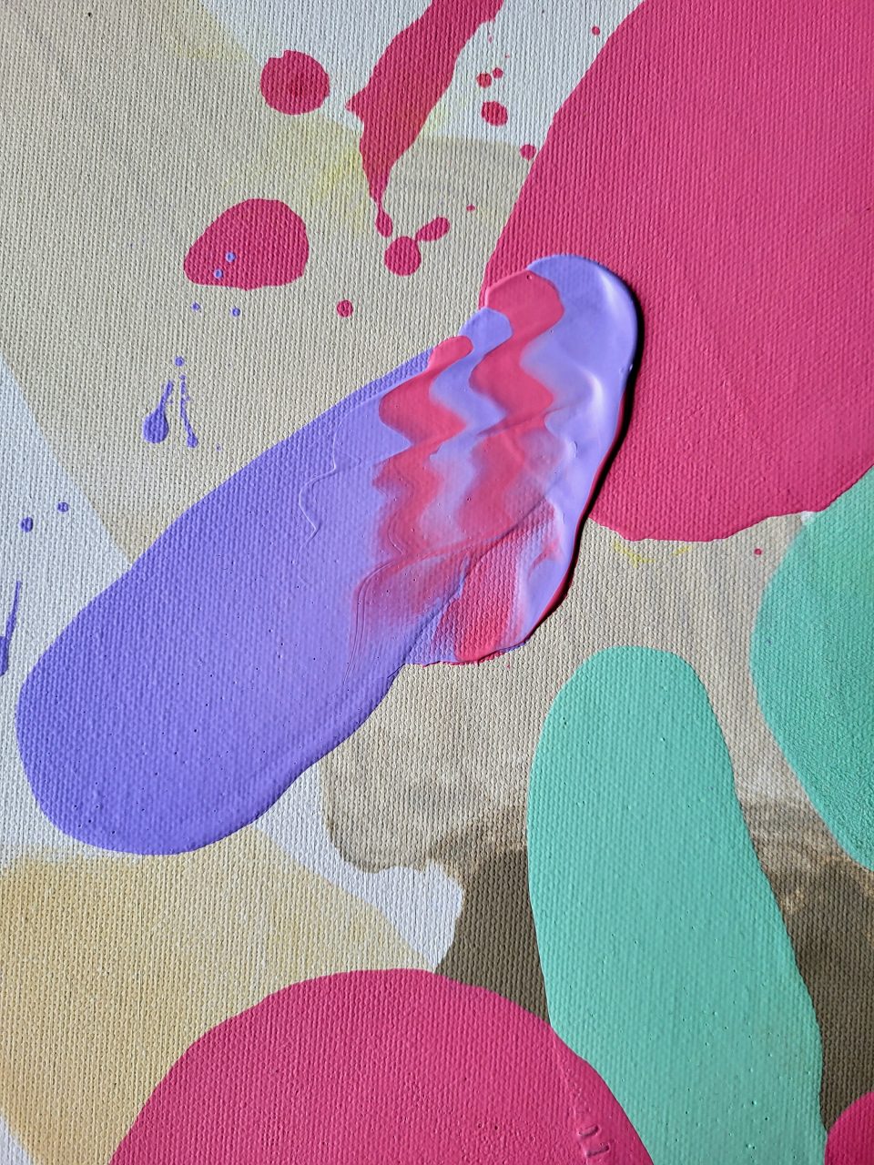 Acrylbild mit Struktur "Spring Awakening"