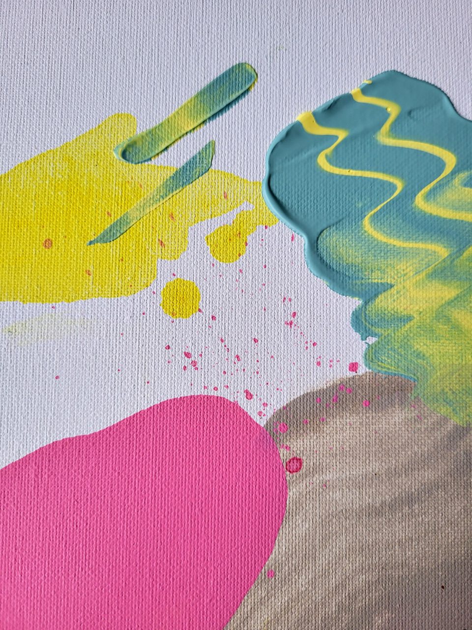 Acrylbild mit Struktur "Spring Awakening"