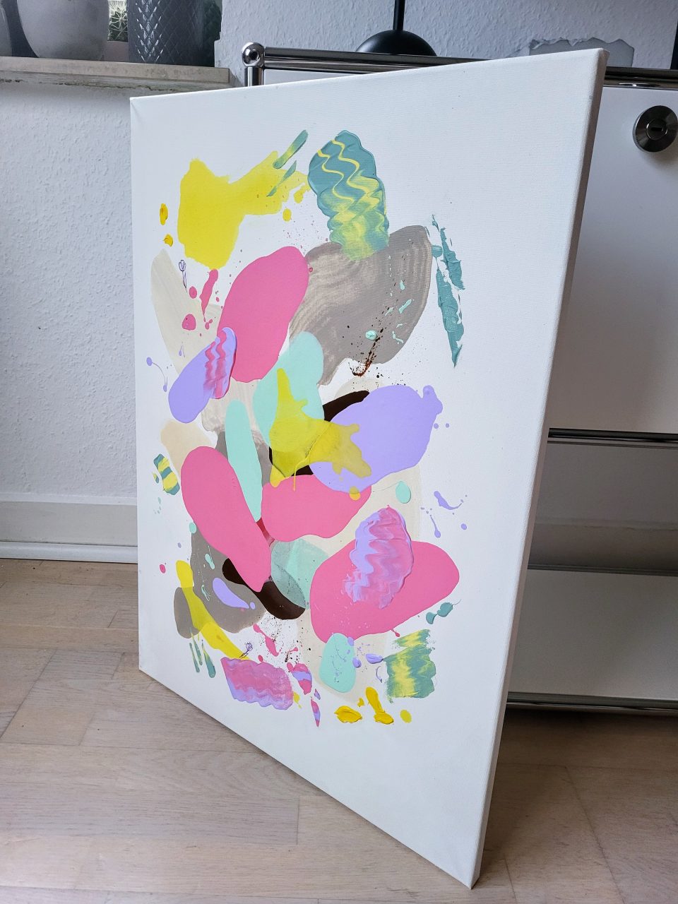 Acrylbild mit Struktur "Spring Awakening"